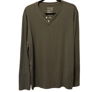 Paper Denim & Cloth Olive Long Sleeve UPF 50 Protection Shirt